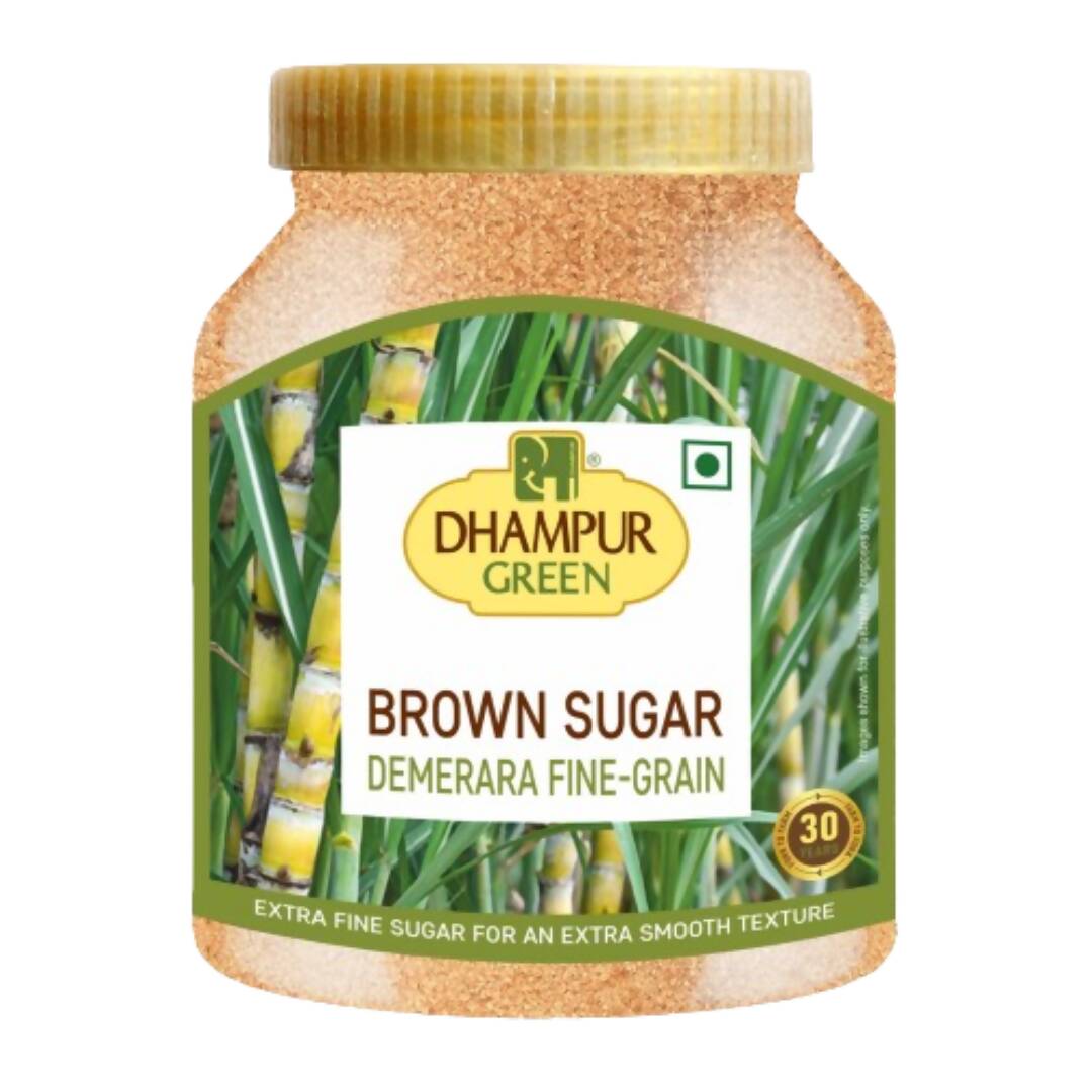 Dhampur Green Demerara Brown Sugar (Fine Grain) | Grocsy