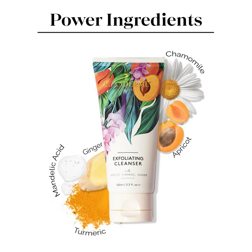 LuxaDerme Exfoliating Cleanser Face Wash | Grocsy