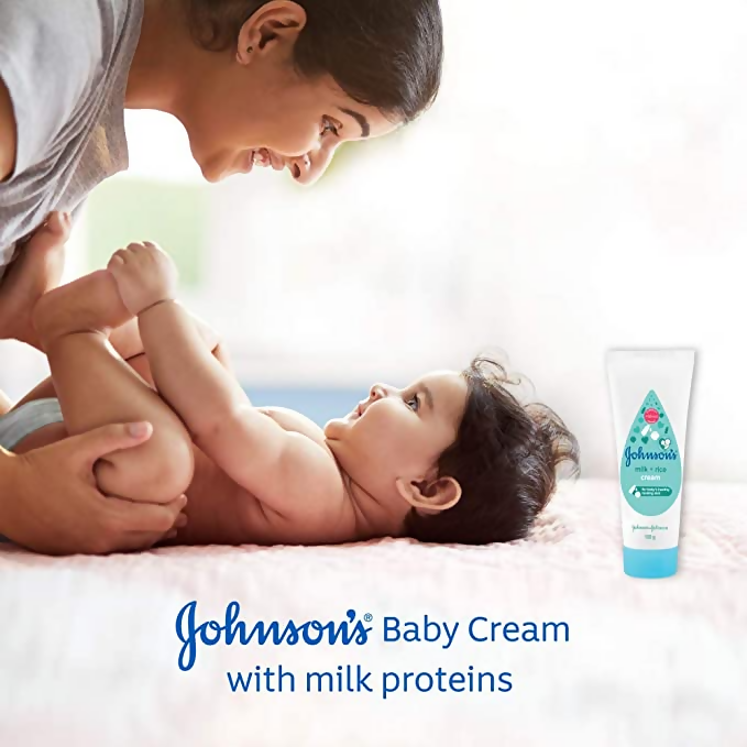 Johnson's Milk+ Rice Cream For Baby's Healthy Looking Skin | Grocsy
