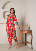 Juniper Floral Printed Straight Kurta Set | Grocsy
