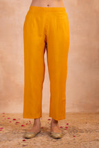 Juniper Mustard Serenity Embroidered Suit Set | Grocsy