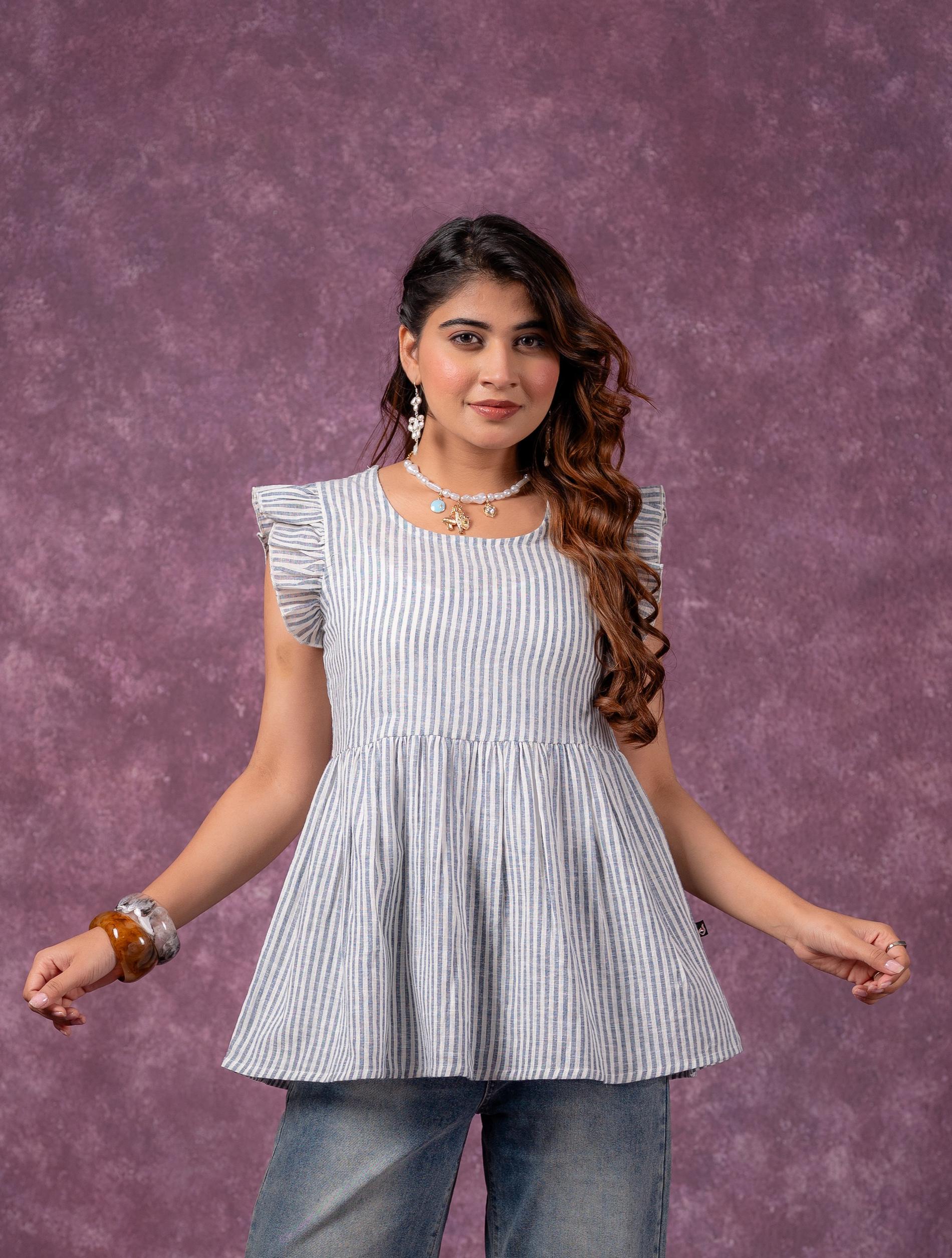 Juniper Urban Stripe Breeze Top | Grocsy