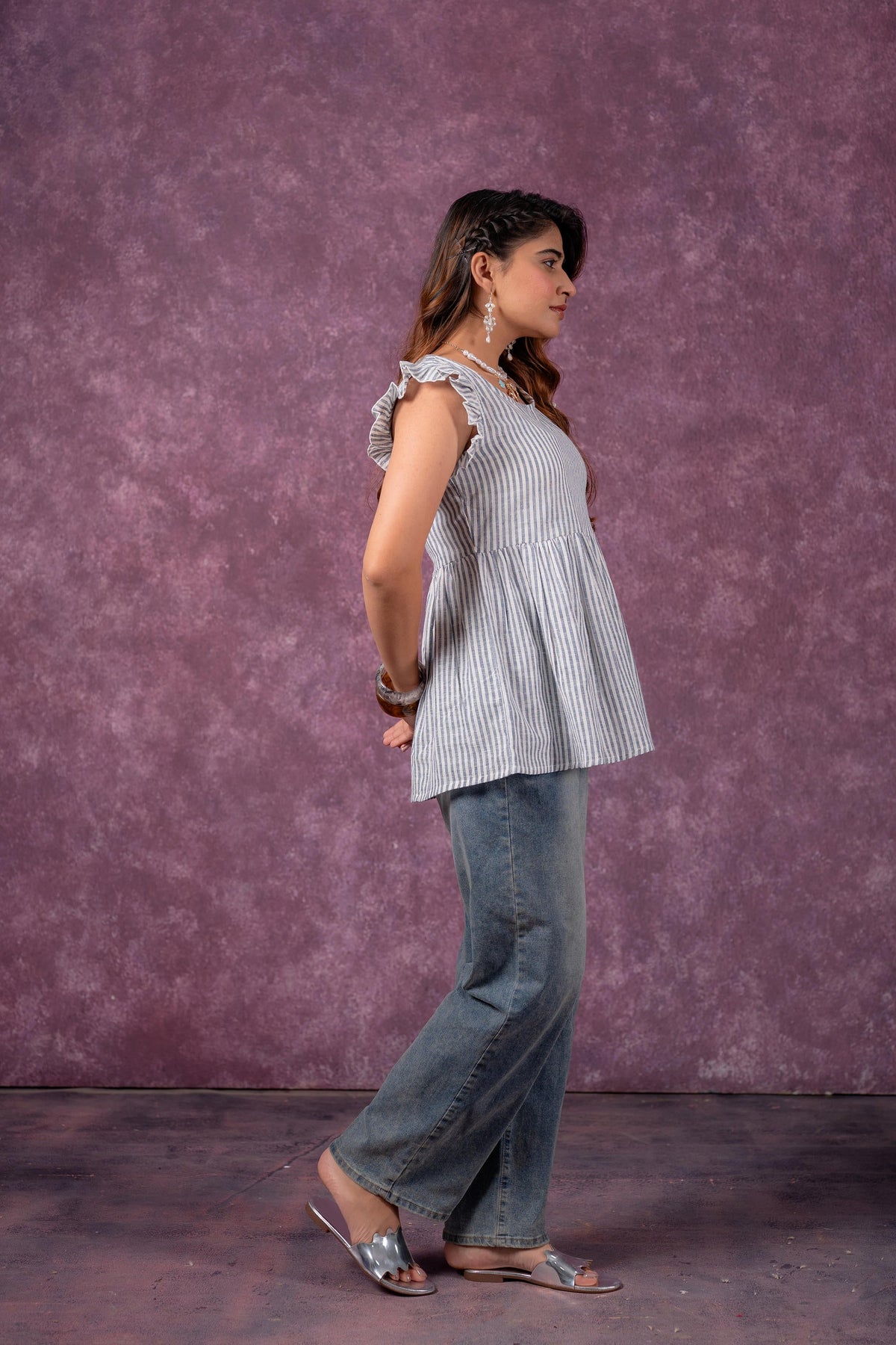 Juniper Urban Stripe Breeze Top | Grocsy