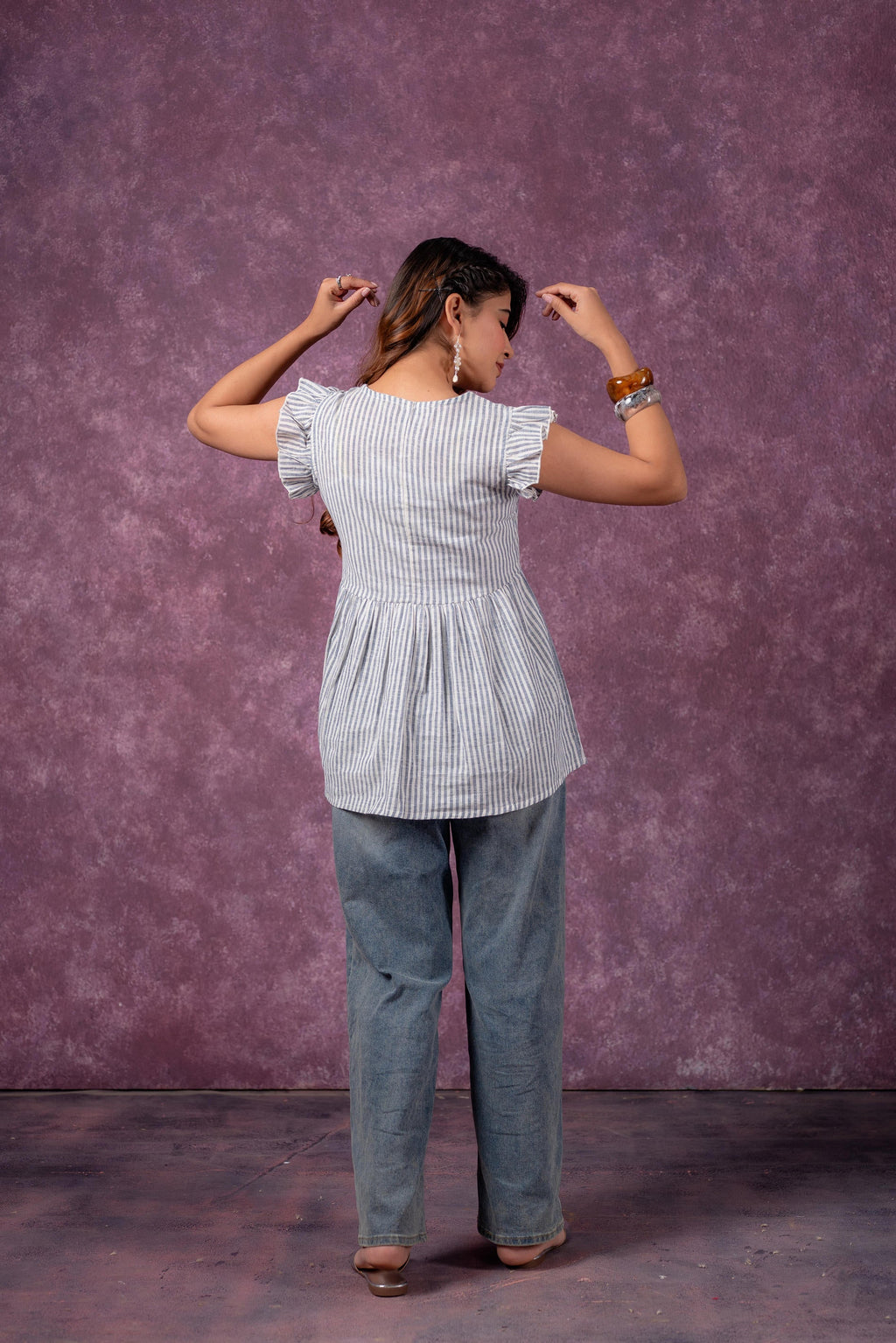 Juniper Urban Stripe Breeze Top | Grocsy