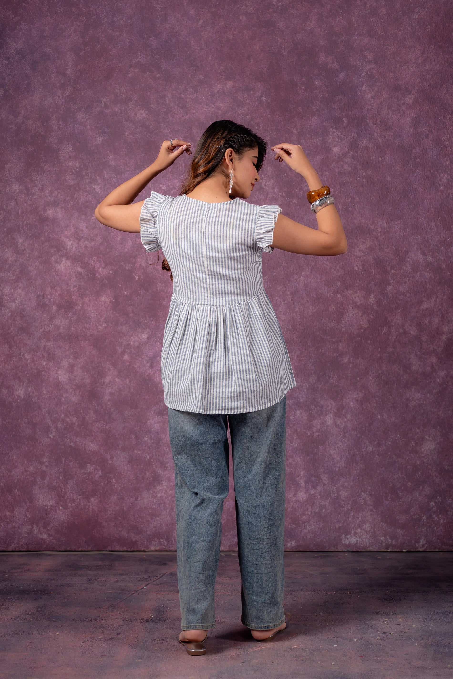 Juniper Urban Stripe Breeze Top | Grocsy