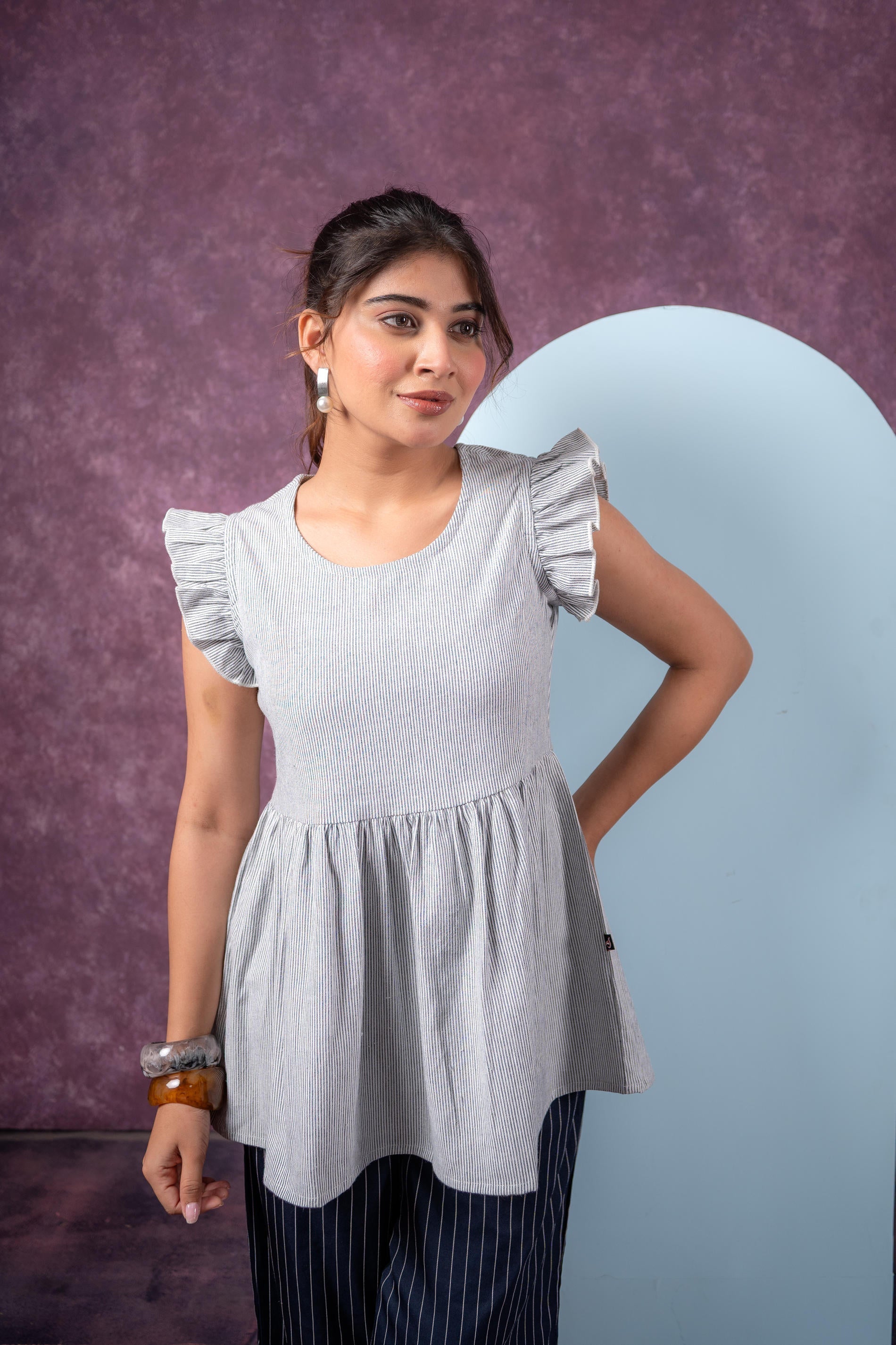 Juniper Urban Stripe Breeze Top | Grocsy