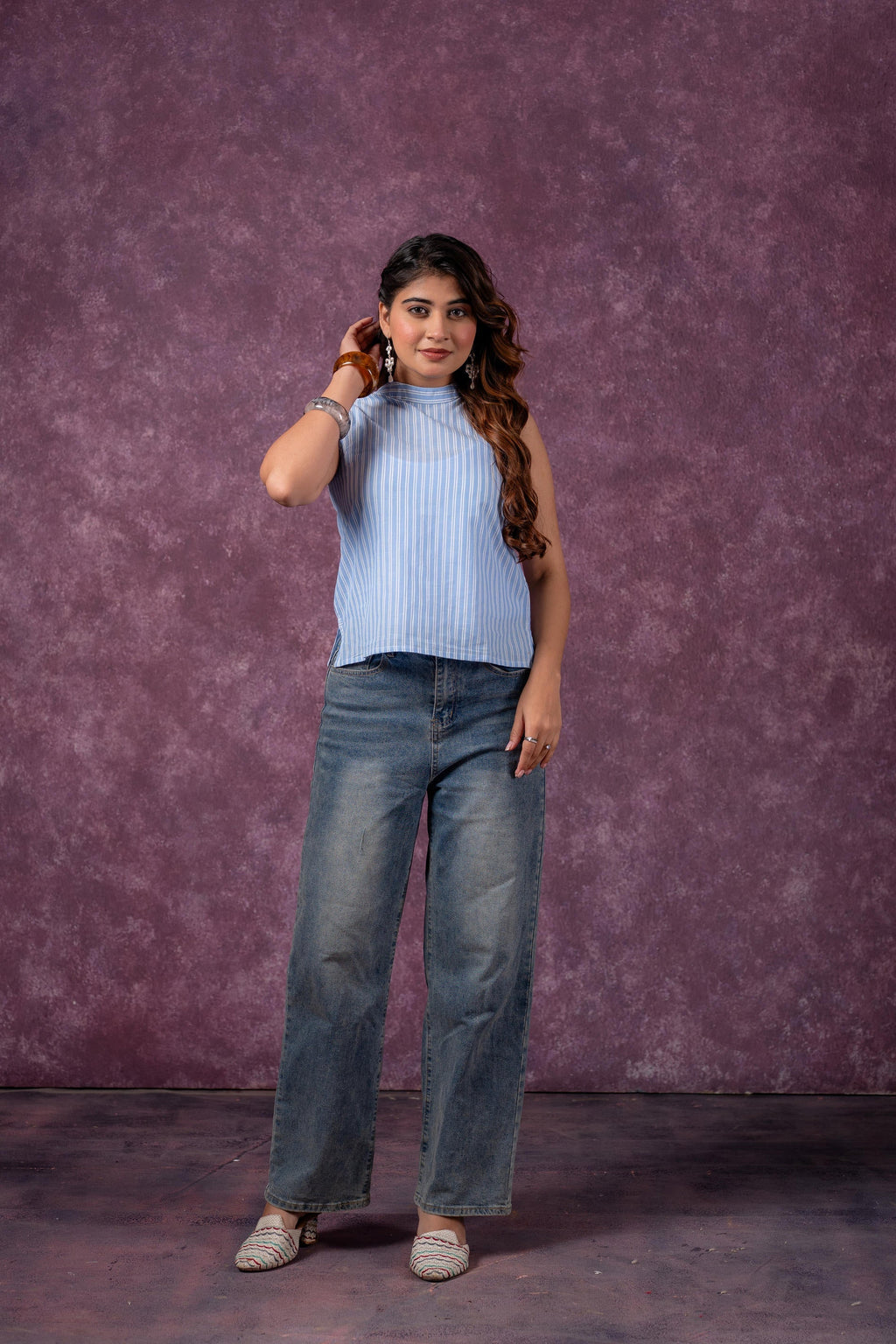 Juniper Urban Stripe Breeze Top | Grocsy