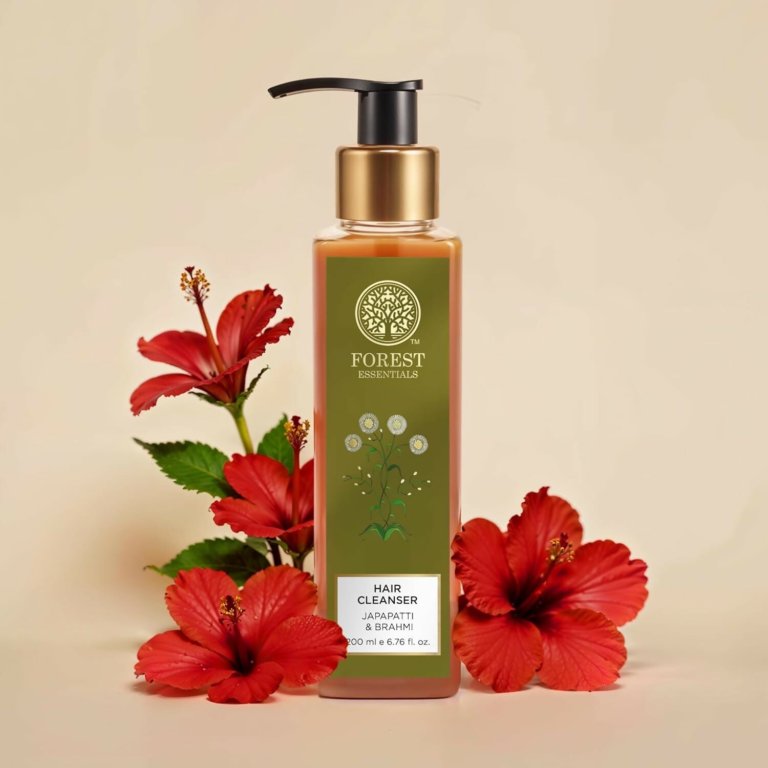 Forest Essentials Hair Shampoo Cleanser Japapatti & Brahmi | Grocsy
