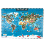 Nesta Toys World Map Jigsaw Puzzle for Kids, Jumbo Floor Puzzle, Educational Toy (6+ Years) | Grocsy