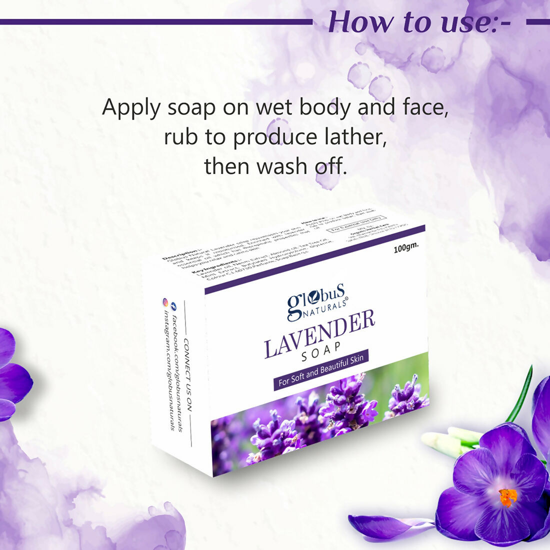 Globus Naturals Lavender Soap | Grocsy