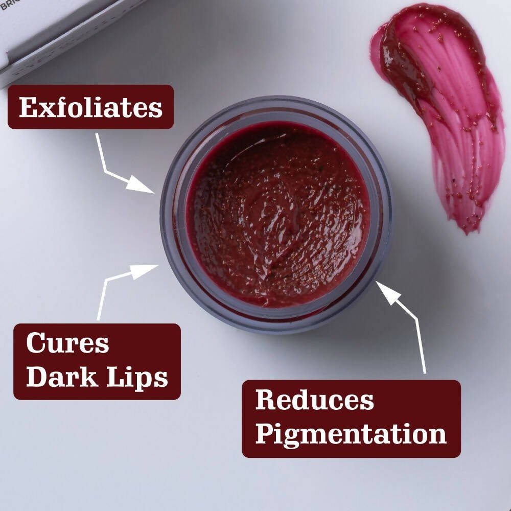 Aravi Organic Beetroot Lip Lightening Scrub Balm | Grocsy