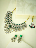 Nuyug Ethereal Kundan Necklace Set | Grocsy