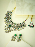 Nuyug Ethereal Kundan Necklace Set | Grocsy