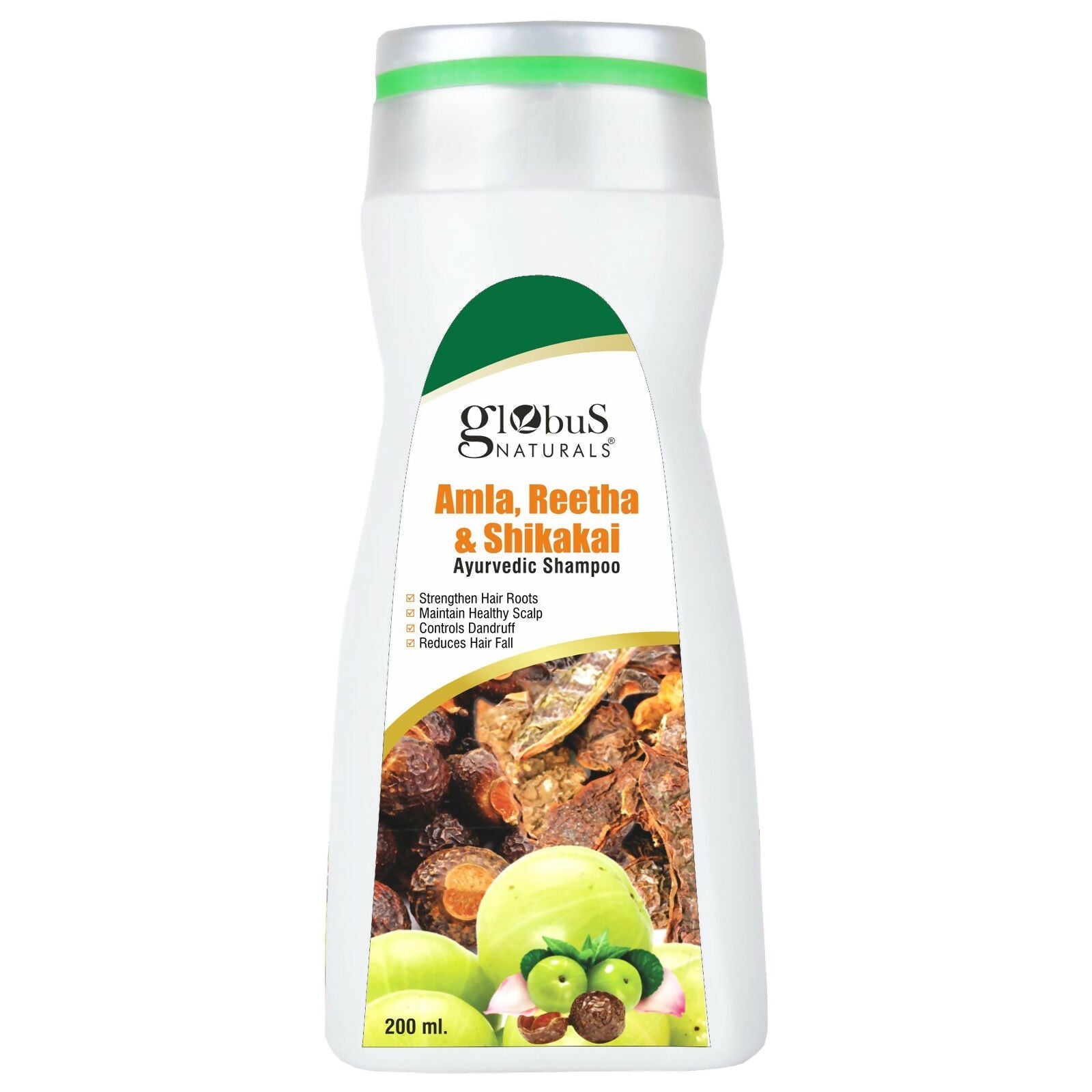 Globus Naturals Amla Reetha Shikakai Shampoo | Grocsy