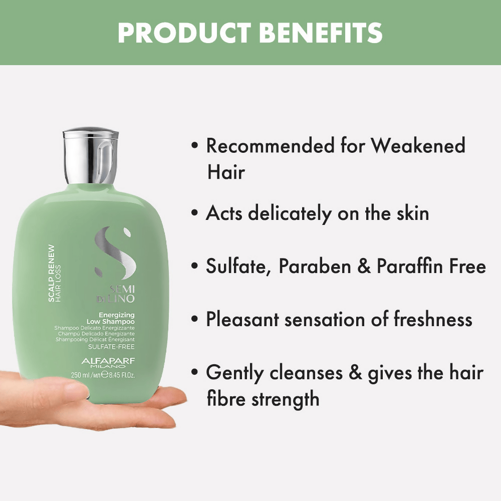 Alfaparf Milano Scalp Renew Energizing Shampoo For Hair Thinning | Grocsy