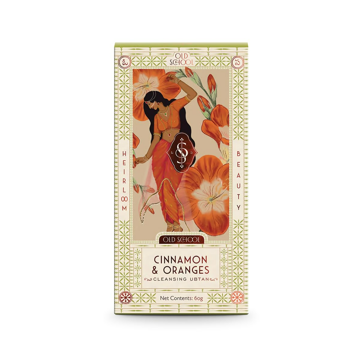 Old School Rituals Cinnamon & Oranges Cleansing Ubtan Natural Exfoliating Face Wash Powder | Grocsy