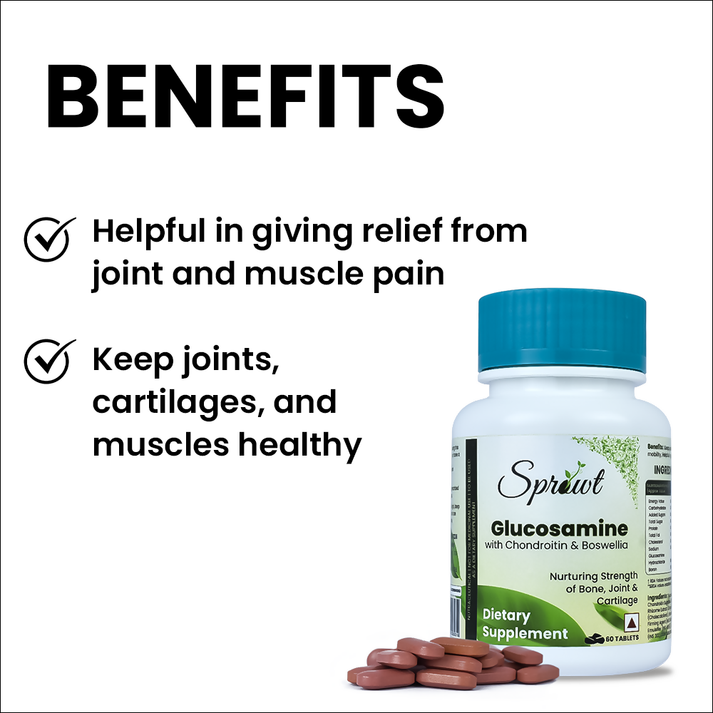 Sprowt Joint Support Glucosamine Tablets | Grocsy