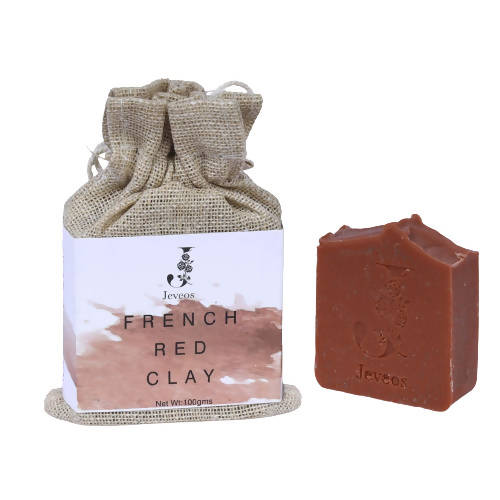 Jeveos Natural Handmade French Red Clay Soap | Grocsy