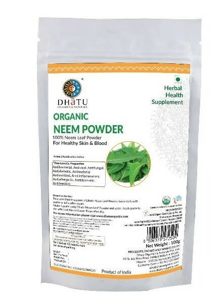 Dhatu Organics & Naturals Neem Leaf Powder | Grocsy