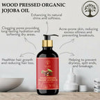 Ivory Natural Wood Pressed Organic Jojoba Oil Premium & Extra Virgin For Smooth Dry Skin, Avoid Flakiness, & Improve Skin Elasticity | Grocsy