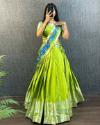 Teeya Creation New Latest Trendy Stylish Lehenga Choli Set - Green | Grocsy