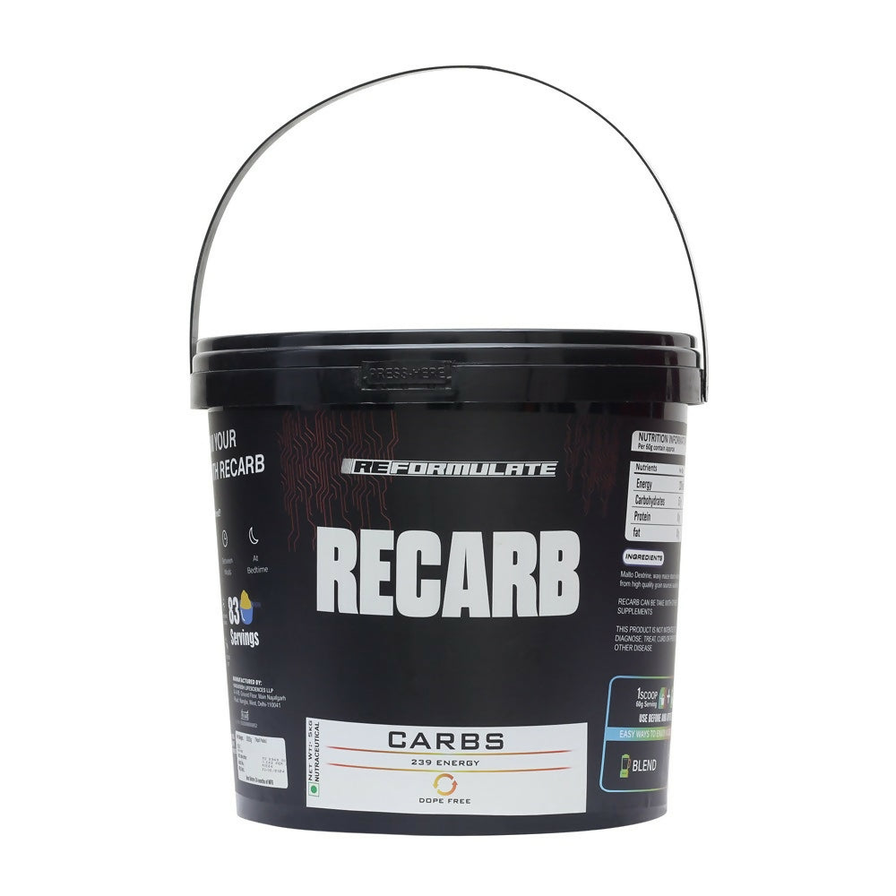 Reformulate Recarb I Carbs I 239 Energy I Nutraceutical - Unflavoured | Grocsy