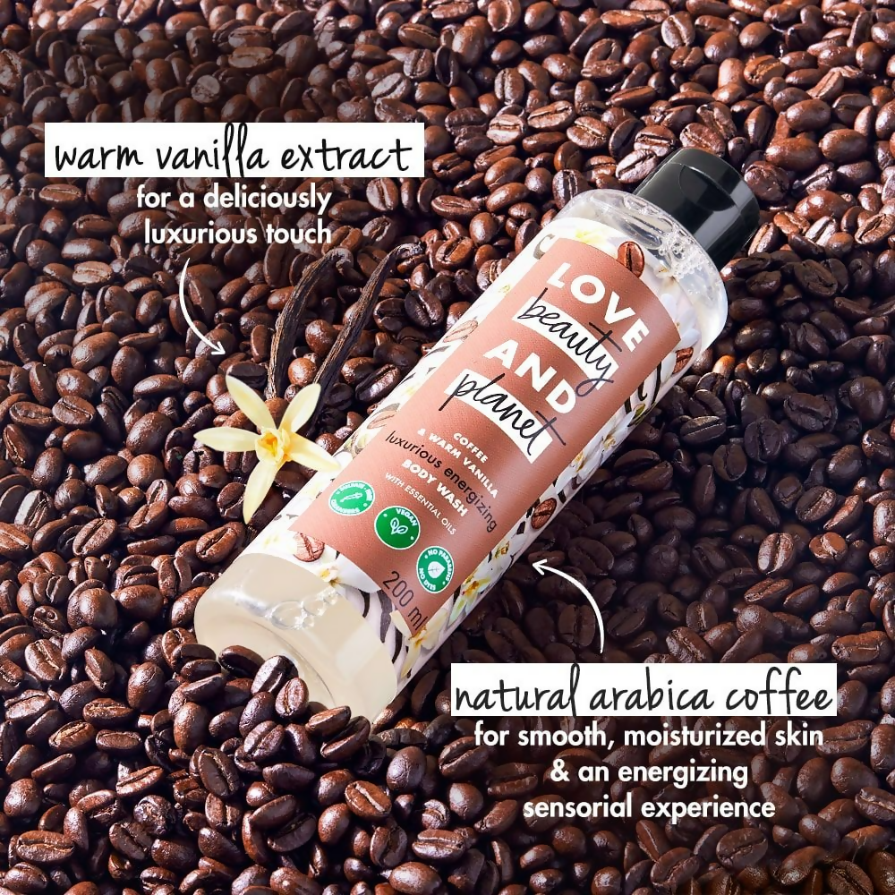 Love Beauty And Planet Coffee & Warm Vanilla Moisturising Body Wash | Grocsy