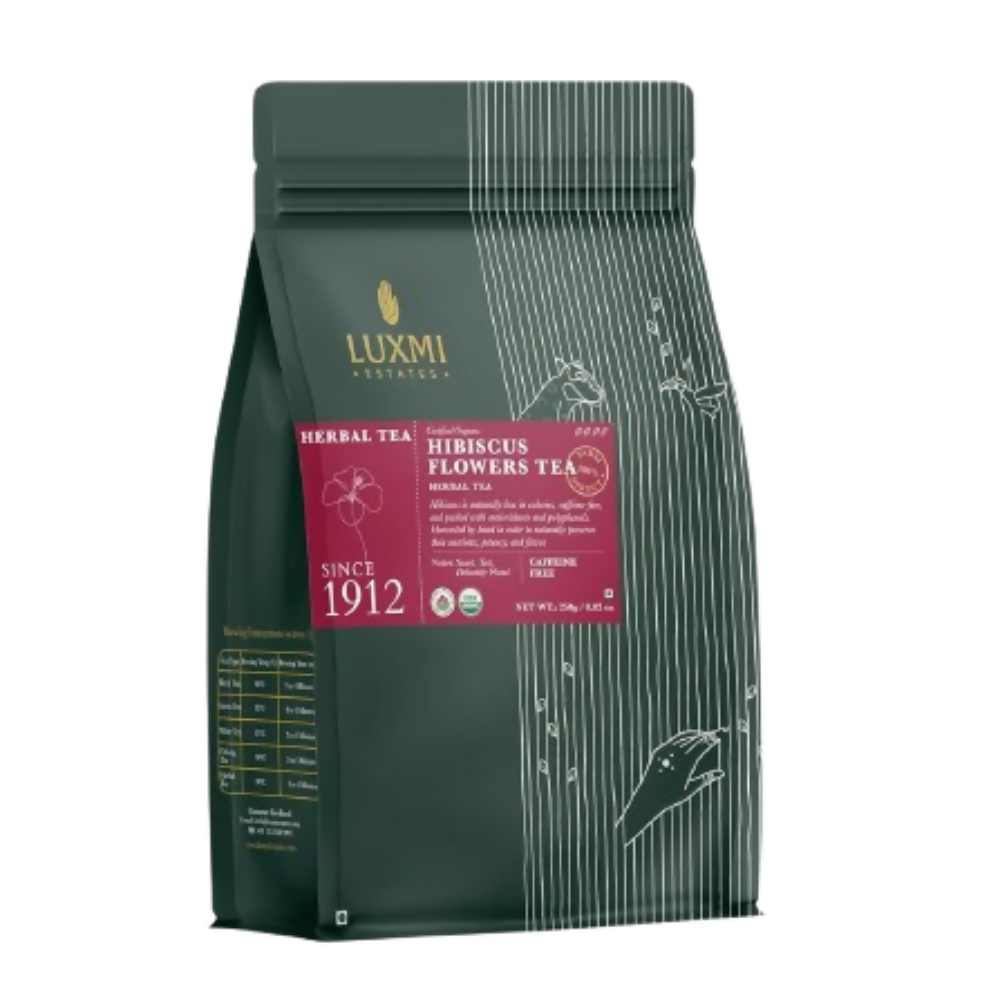 Luxmi Estates Organic Hibiscus Flower Loose Tea | Grocsy