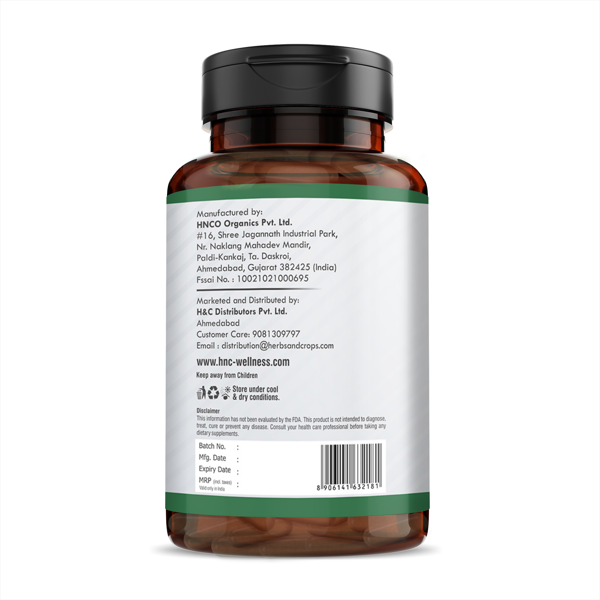 H&C Herbal Bromelain Veg Capsules | Grocsy