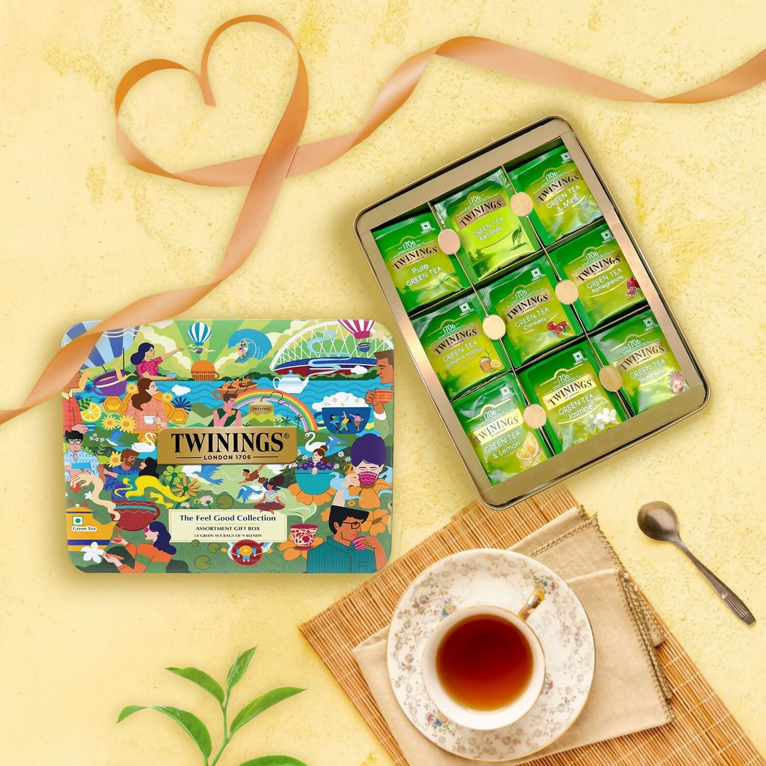 Twinings The Feel Good Collection Assortment Tea Gift Set | Grocsy