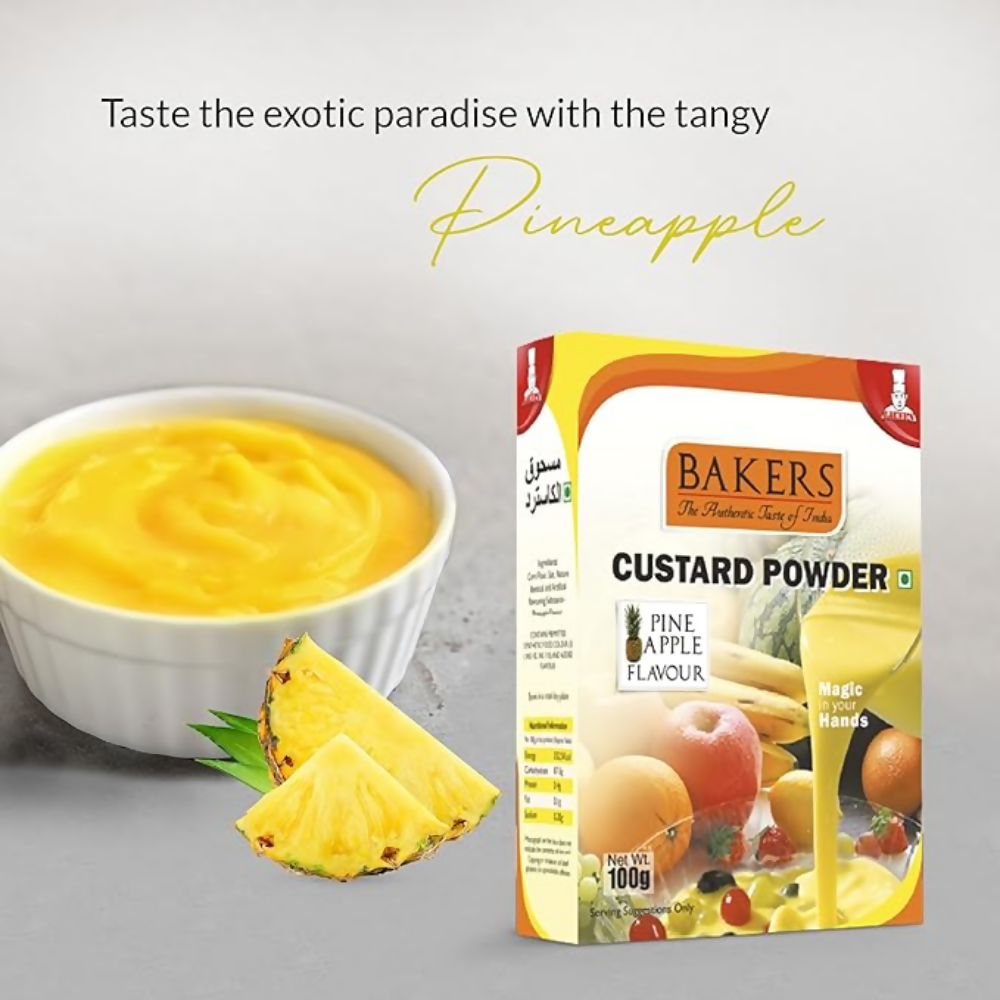 BAKERS Custard Powder - pineapple | Grocsy