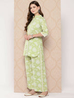 Ahalyaa Women's Traditional Wear Co-ods - Pista Green | Grocsy
