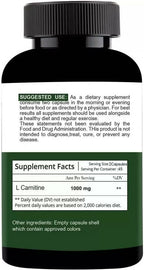 Nutracology L carnitine 1000mg for Weight Loss, Fat Burner and Muscle growth Capsules | Grocsy