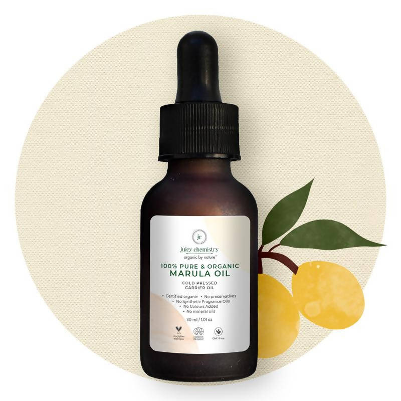Juicy Chemistry Cold Pressed Marula Carrier Oil | Grocsy