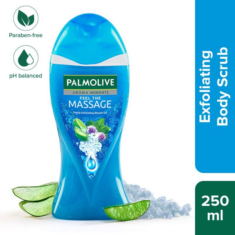 Palmolive Aloevera & Thermal Minerals Feel The Massage, Exfoliating Moisturizing Body Wash | Grocsy