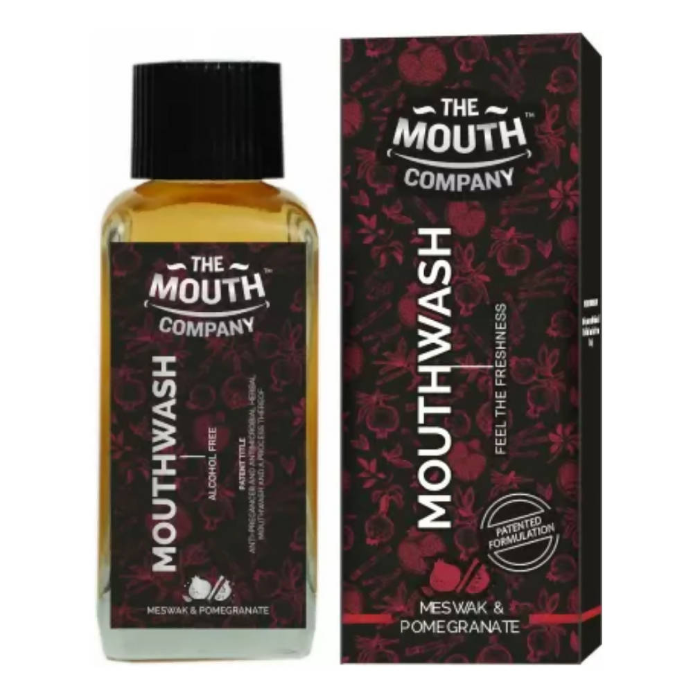 The Mouth Company Meswak & Pomegranate Mouthwash | Grocsy