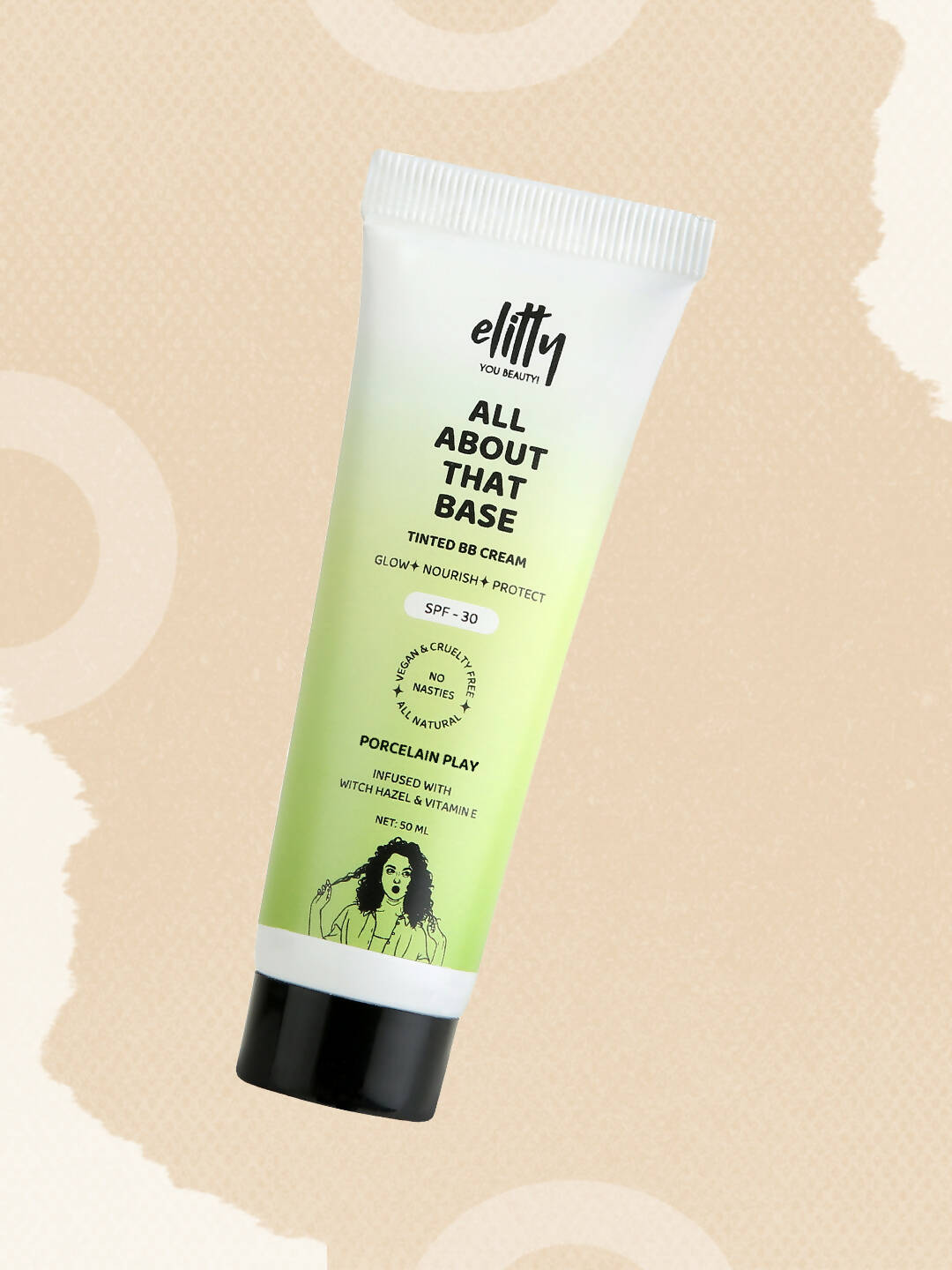Elitty All About That Base Tinted BB Cream with SPF 30 - Porcelain Play | Grocsy