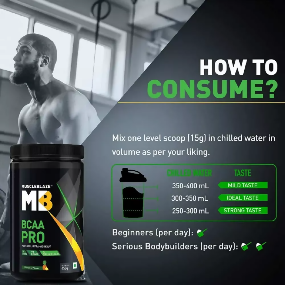 MuscleBlaze BCAA Pro Fruit Punch | Grocsy