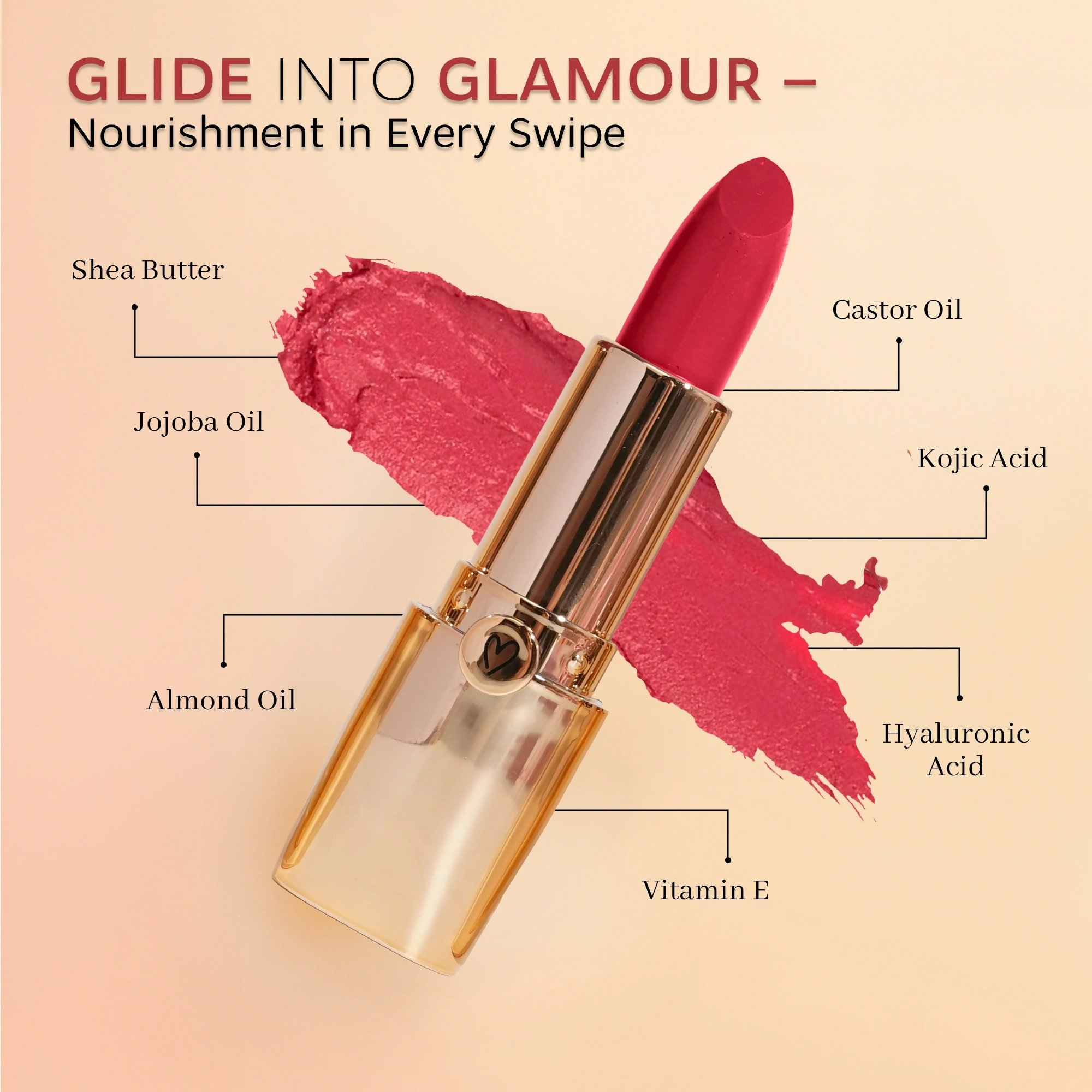 Dunamiss Camilla Soft Fuchsia Satin Lipstick | Grocsy