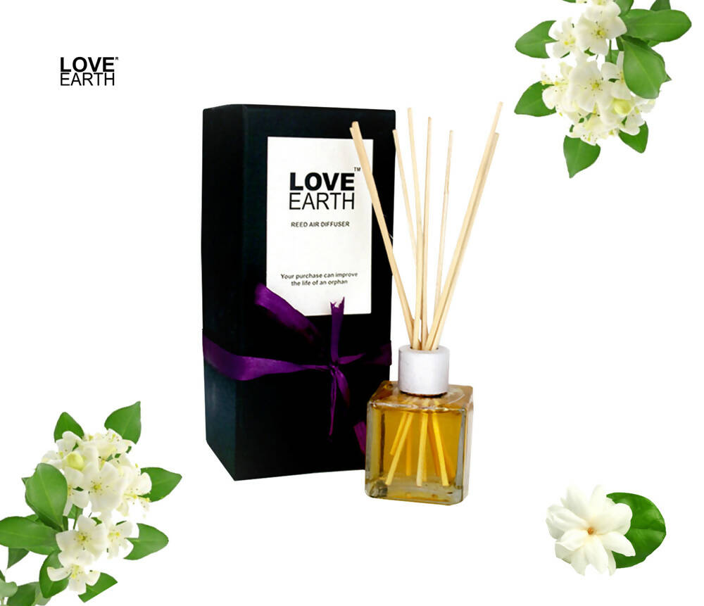 Love Earth Reed Diffuser- Mogra | Grocsy