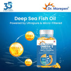 Dr. Morepen COD Liver Oil Softgels and Omega 3 Deep Sea Fish Oil Softgels Combo | Grocsy