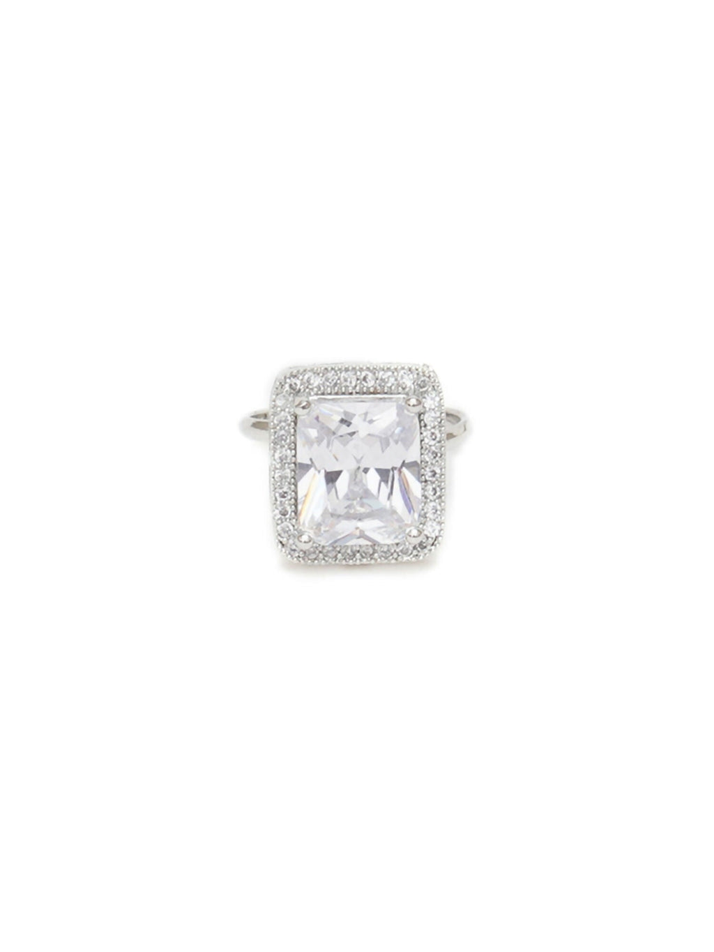 white stone ring (silver) - Ruby Raang | Grocsy