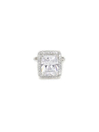 white stone ring (silver) - Ruby Raang | Grocsy
