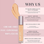 House Of Makeup Zoom In Crease-Free, Creamy Concealer - M02 Medium Skin Tone | Grocsy