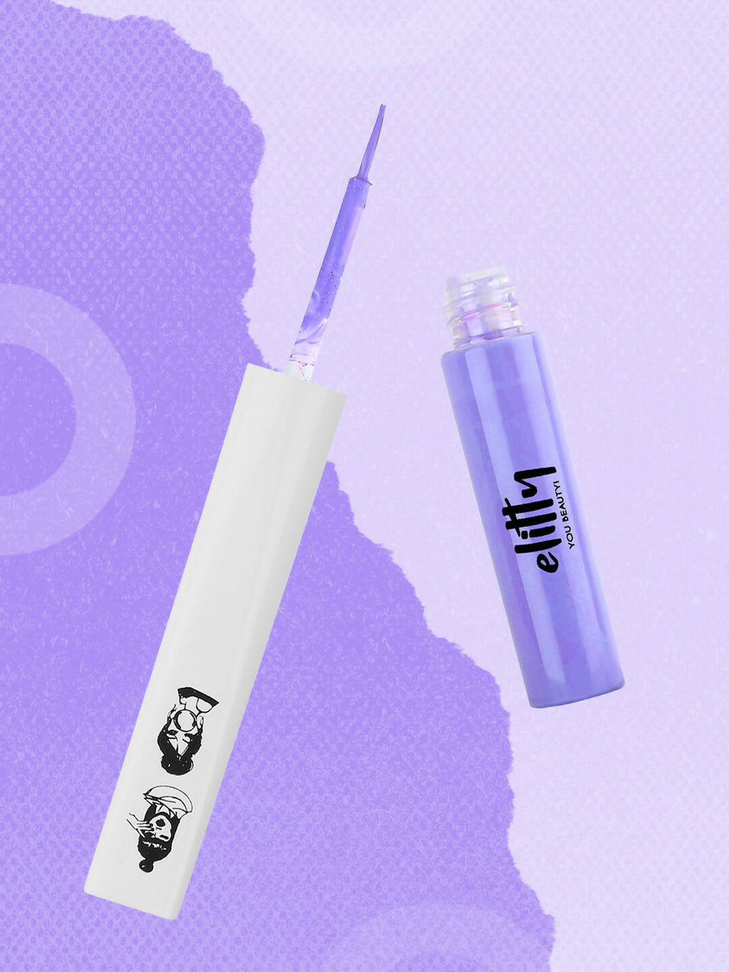 Elitty Lilac Purple Pop Color Matte Finish Liquid Eyeliner - Lilac Dreams-Purple | Grocsy