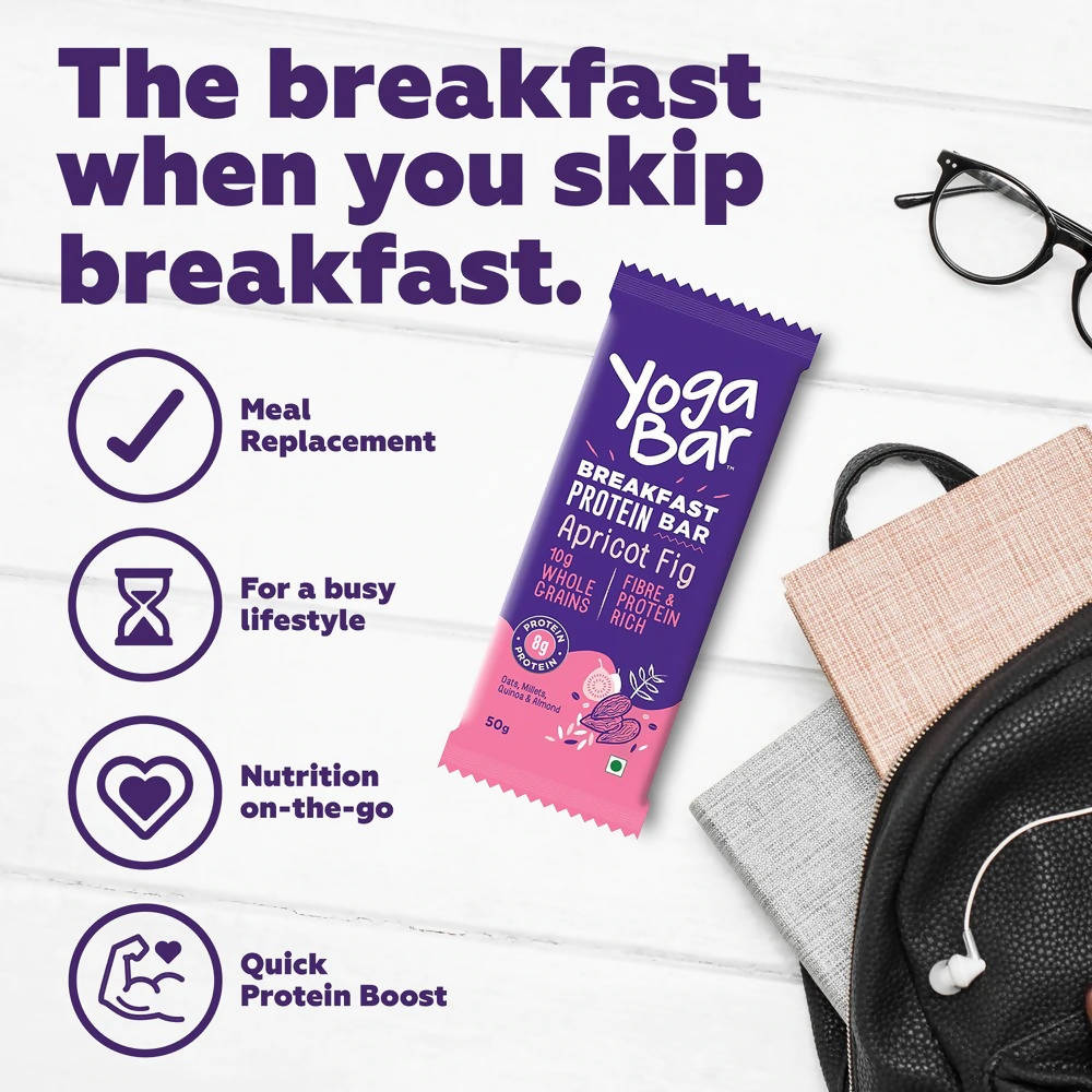 Yoga Bar Apricot Fig Breakfast Protein Bar | Grocsy