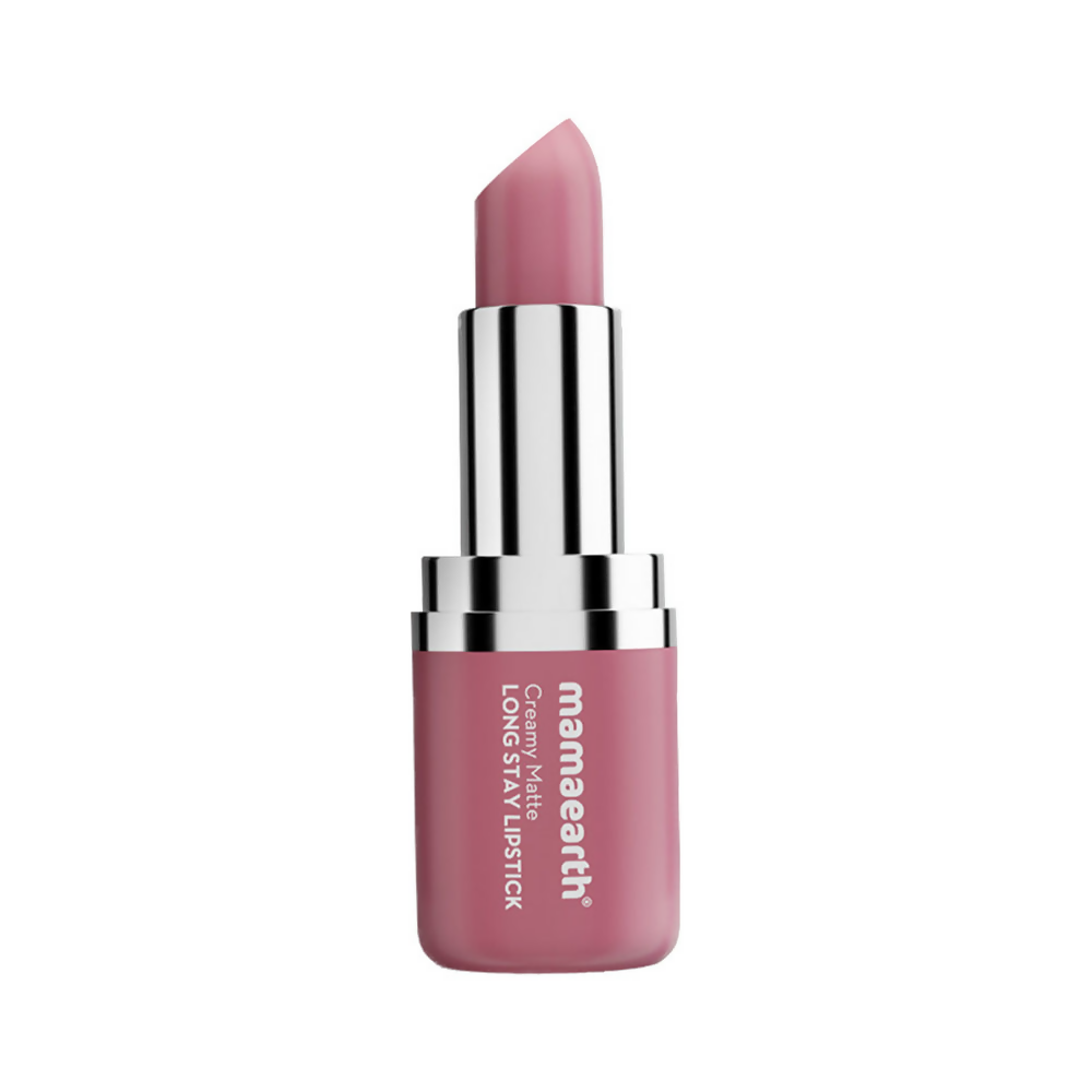 Mamaearth Creamy Matte Long Stay Lipstick - Mauve Bloom | Grocsy