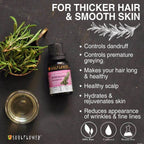 Soulflower Rosemary Oil for Healthy Hair and Shiny Skin | Grocsy