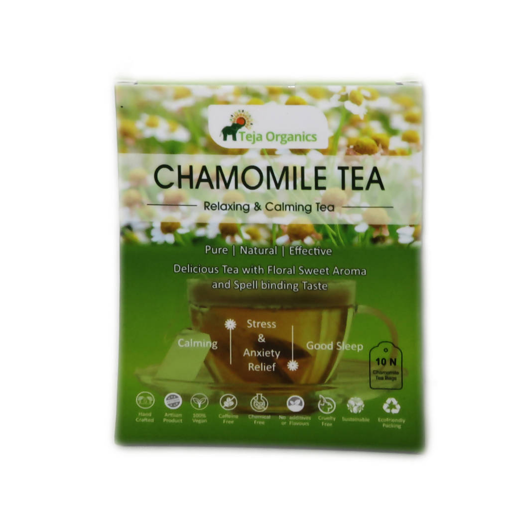 Teja Organics Chamomile Tea Bags | Grocsy