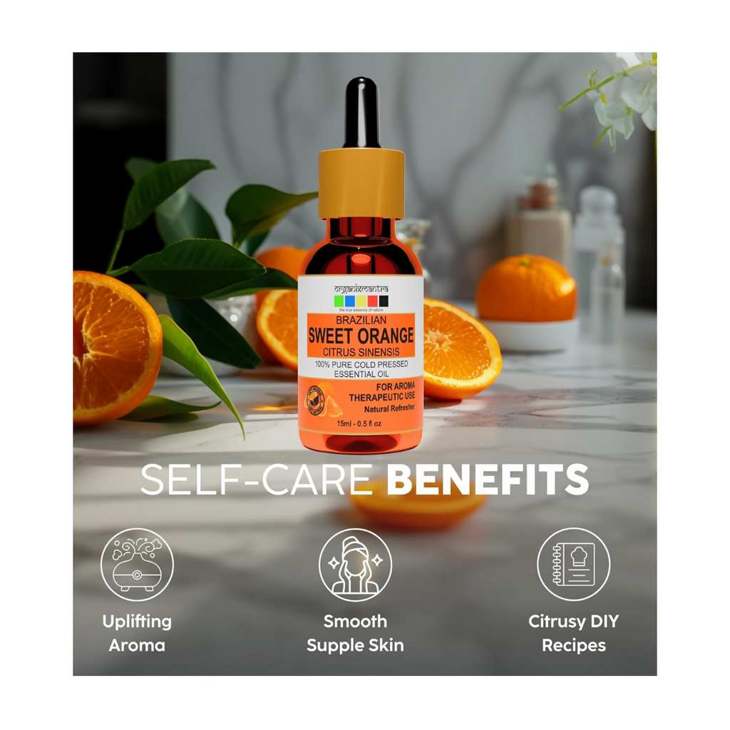 Organix Mantra Sweet Orange Essential Oil for Diffuser | Grocsy
